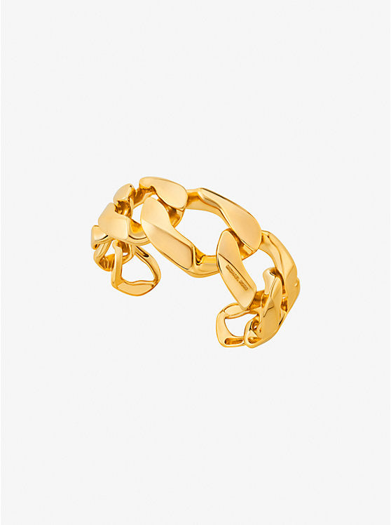 Michael Kors Precious-Metal Plated Brass Curb-Chain Cuff