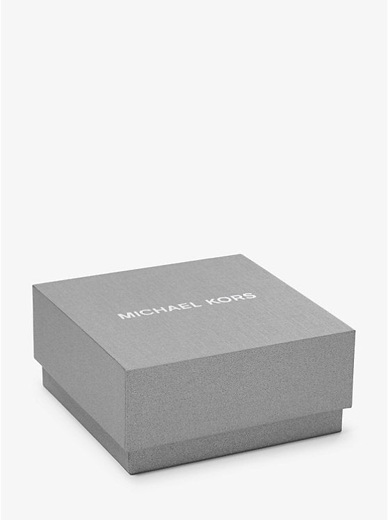 Michael Kors Precious Metal-Plated Pavé Sterling Silver Bangle