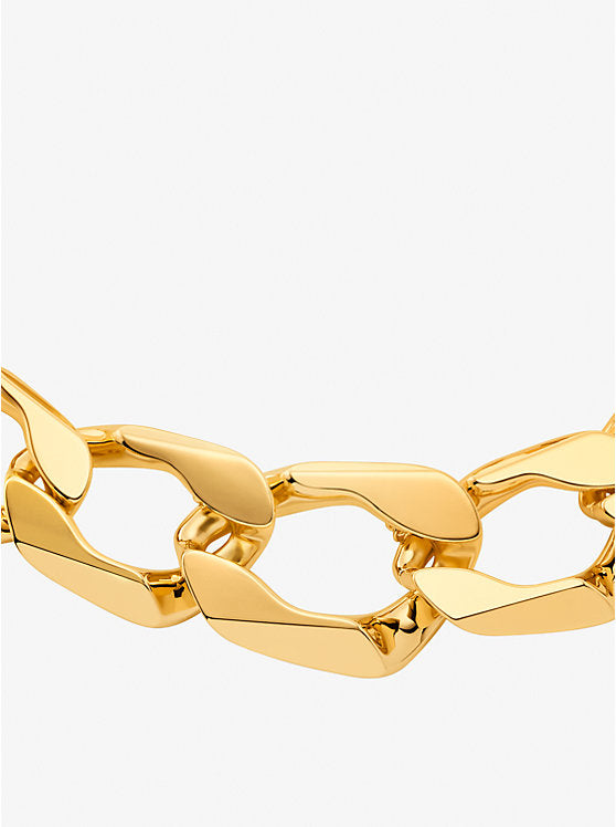 Michael Kors Precious-Metal Plated Brass Curb Link Necklace