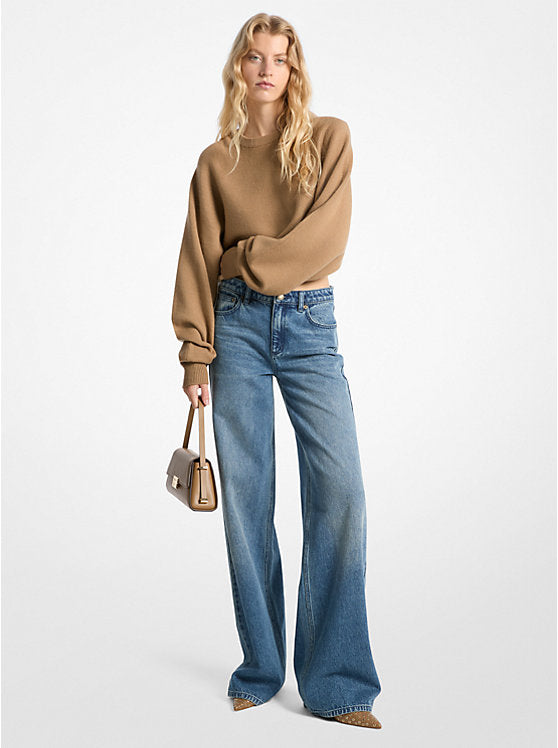 Michael Kors Denim Wide-Leg Jeans
