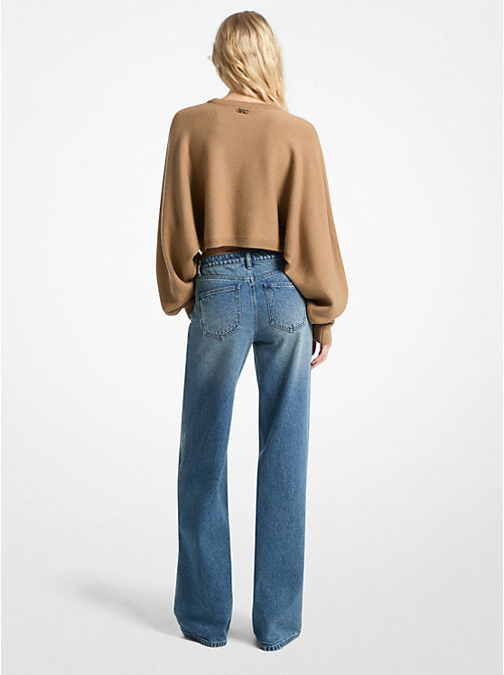 Michael Kors Denim Wide-Leg Jeans