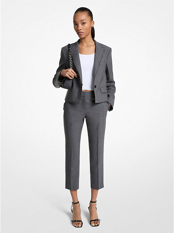 Michael Kors Stretch Wool Cropped Pants