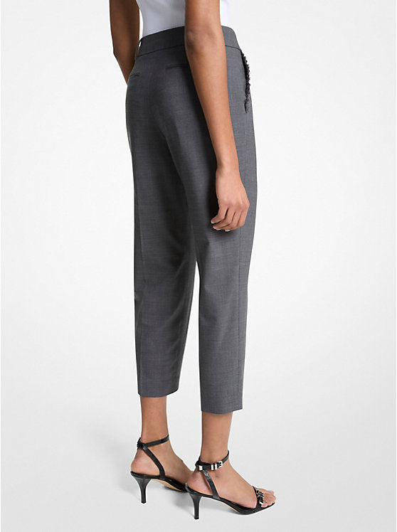 Michael Kors Stretch Wool Cropped Pants