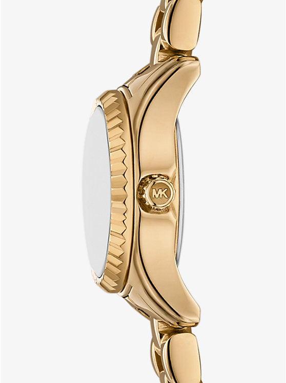 Michael Kors Mini Lexington Pavé Gold-Tone Watch