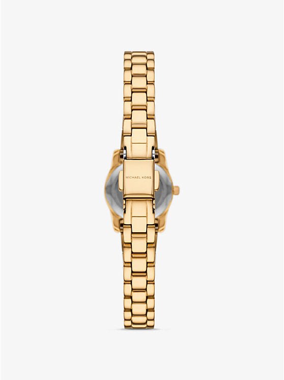 Michael Kors Mini Lexington Pavé Gold-Tone Watch