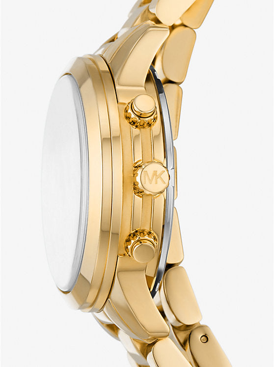 Michael Kors Runway 18K Gold-Plated Stainless Steel Triple Wrap Watch