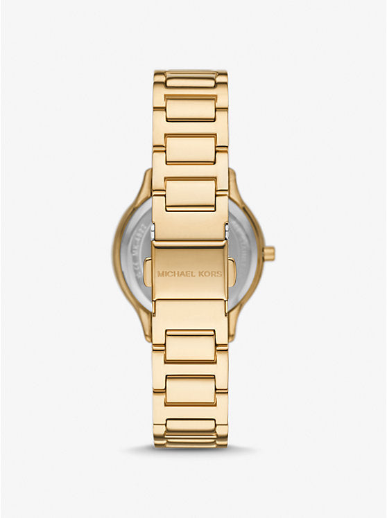 Michael Kors Mini Sage Pavé Gold-Tone Watch