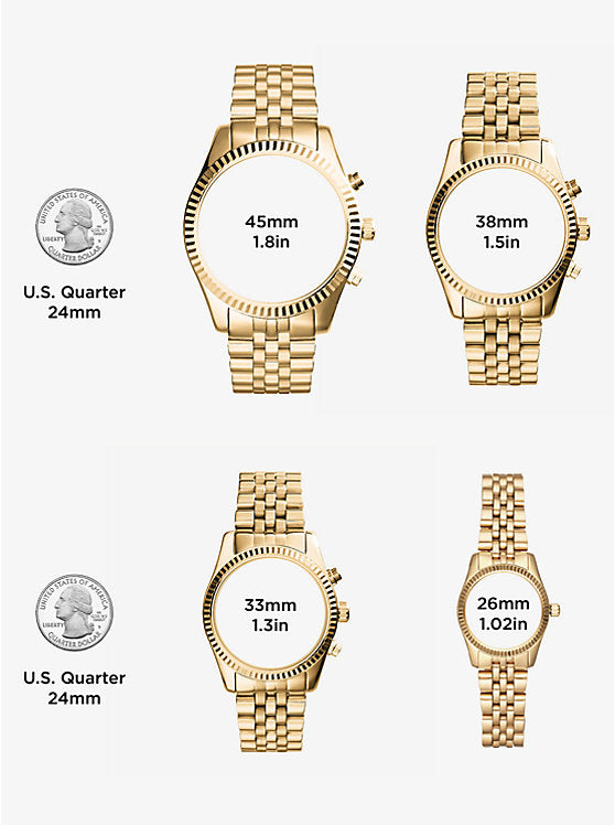 Michael Kors Oversized Bradshaw Gold-Tone Watch