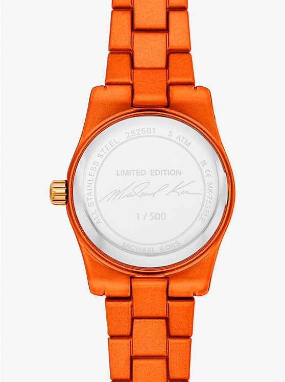 Michael Kors Limited-Edition Petite Lexington Orange-Tone Watch