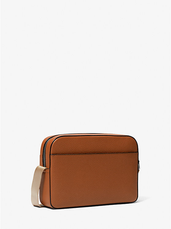 Michael Kors Hudson Pebbled Leather Utility Crossbody Bag