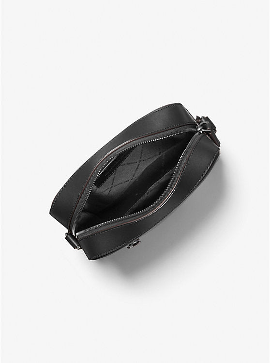 Michael Kors Hudson Pebbled Leather Flight Bag