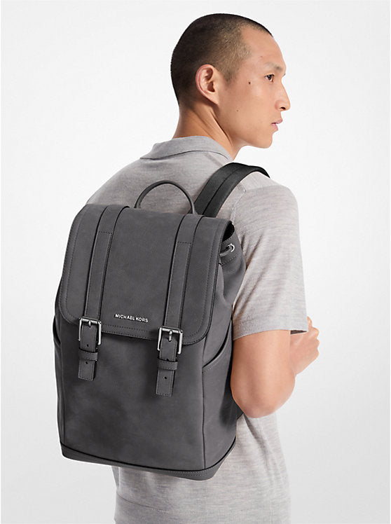 Michael Kors Hudson Medium Pebbled Leather Backpack