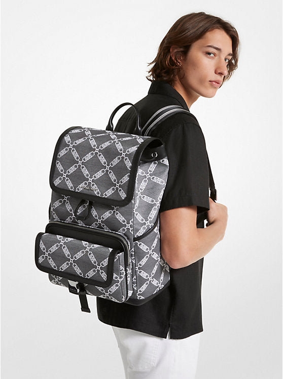 Michael Kors Hudson Empire Logo Jacquard Backpack
