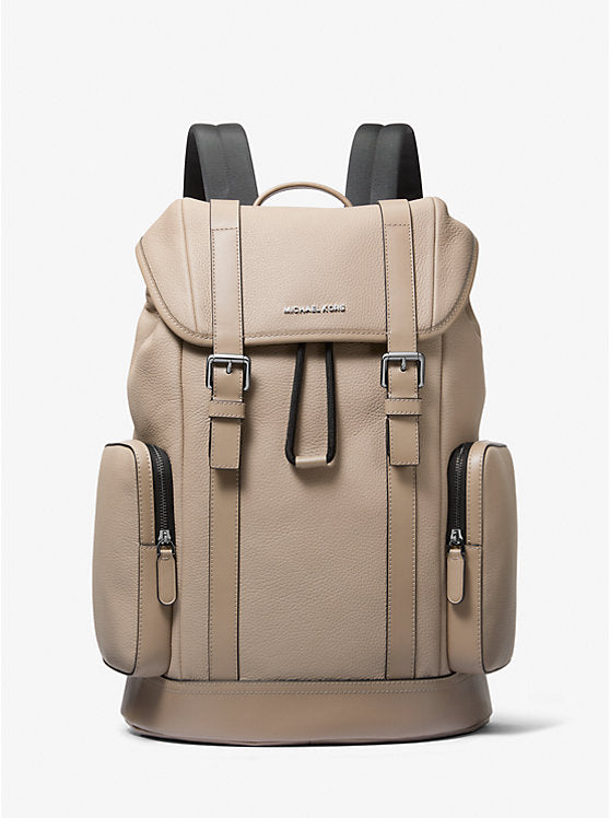 Michael Kors Mens Hudson Pebbled Leather Backpack