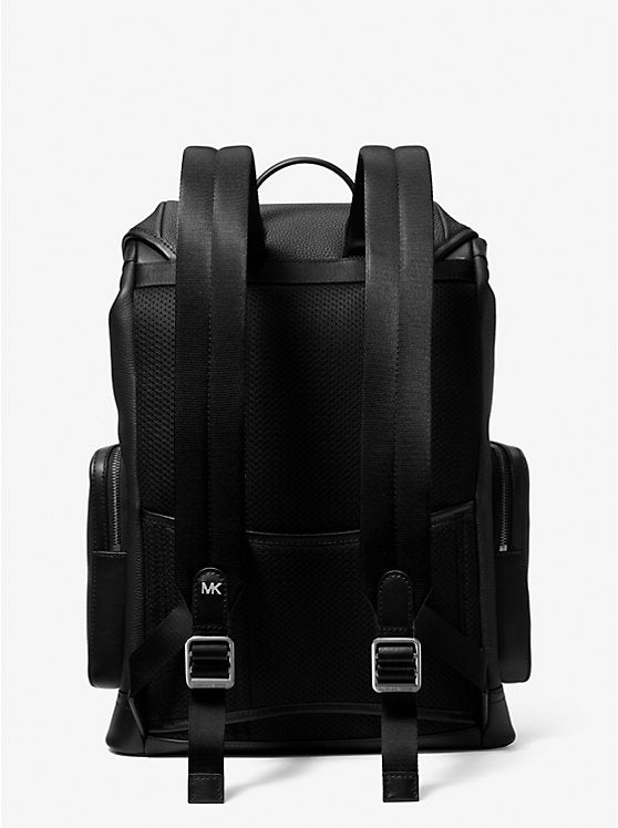 Michael Kors Mens Hudson Pebbled Leather Backpack