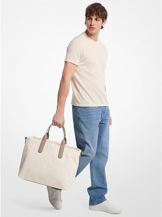 Michael Kors Brooklyn Cotton Blend Tote Bag