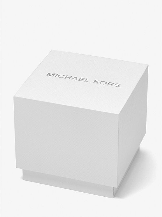 Michael Kors Harlowe Pavé Silver-Tone Watch