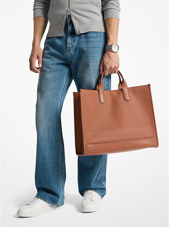 Michael Kors Hudson Pebbled Leather Tote Bag
