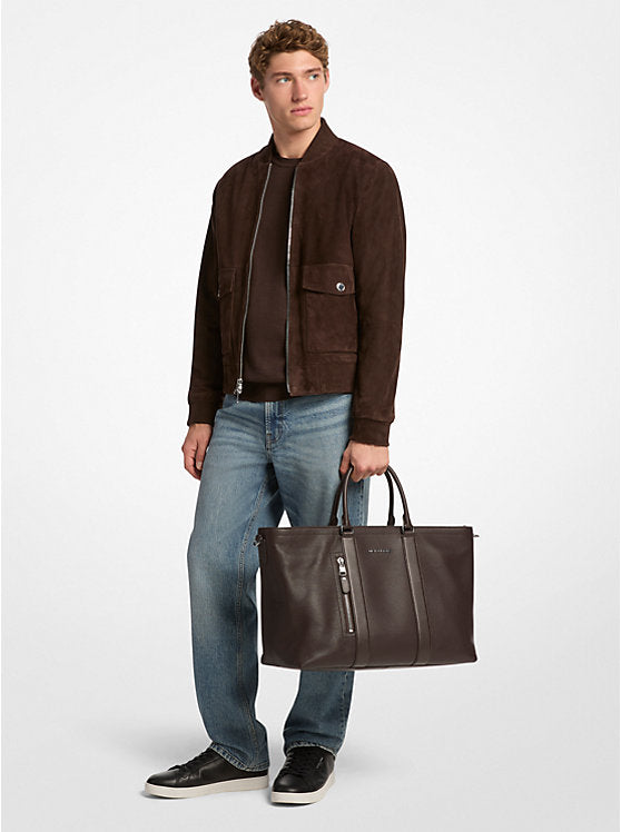 Michael Kors Hudson Pebbled Leather Tote Bag