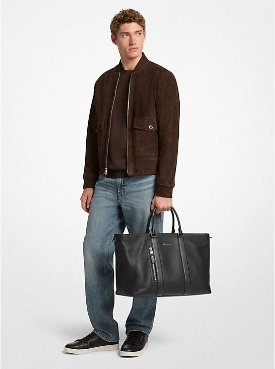 Michael Kors Hudson Pebbled Leather Tote Bag