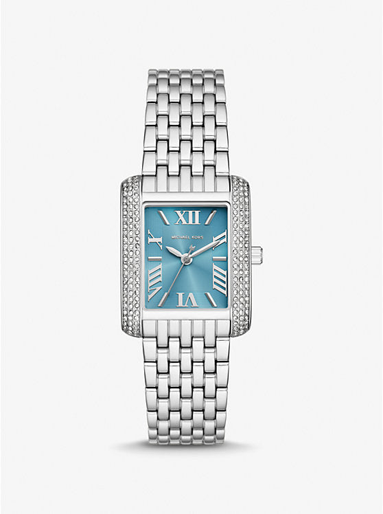 Michael Kors Petite Emery Pavé Silver-Tone Watch