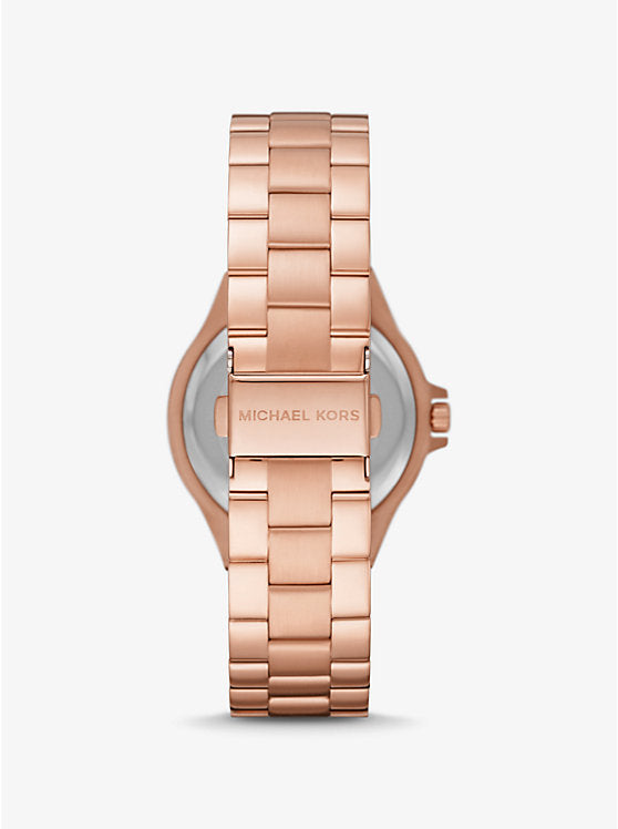 Michael Kors Lennox Pavé Rose Gold-Tone Watch