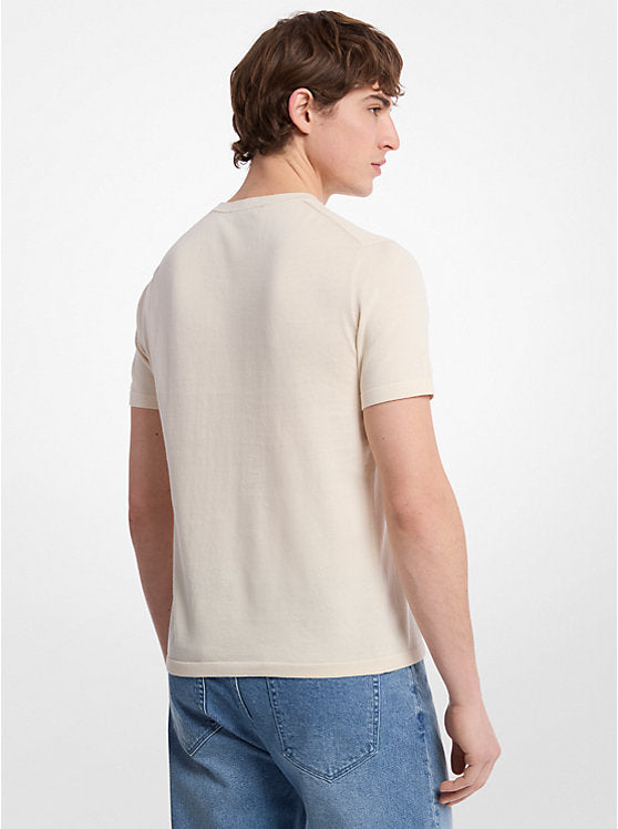 Michael Kors Cotton Short-Sleeve Sweater