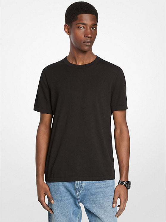 Michael Kors Cotton Short-Sleeve Sweater