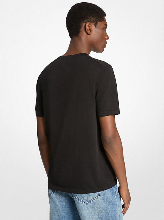 Michael Kors Cotton Short-Sleeve Sweater