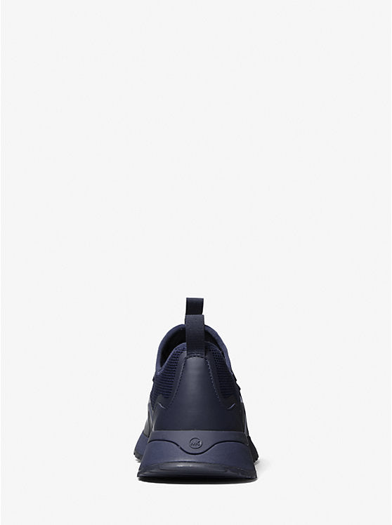 Michael Kors Nolan Mesh and Rubberized Leather Trainer