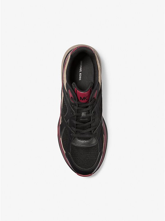 Michael Kors Leo Mixed-Media Trainer