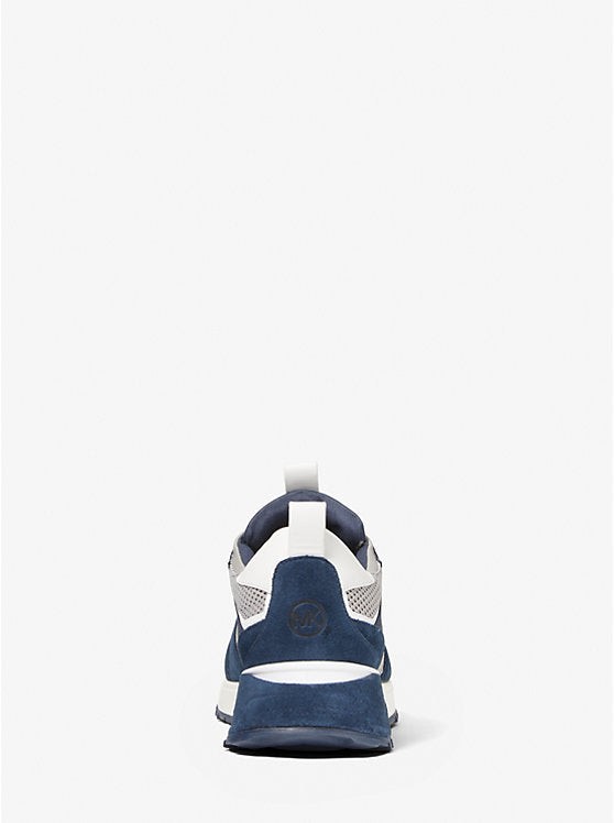 Michael Kors Theo Mesh and Suede Trainer