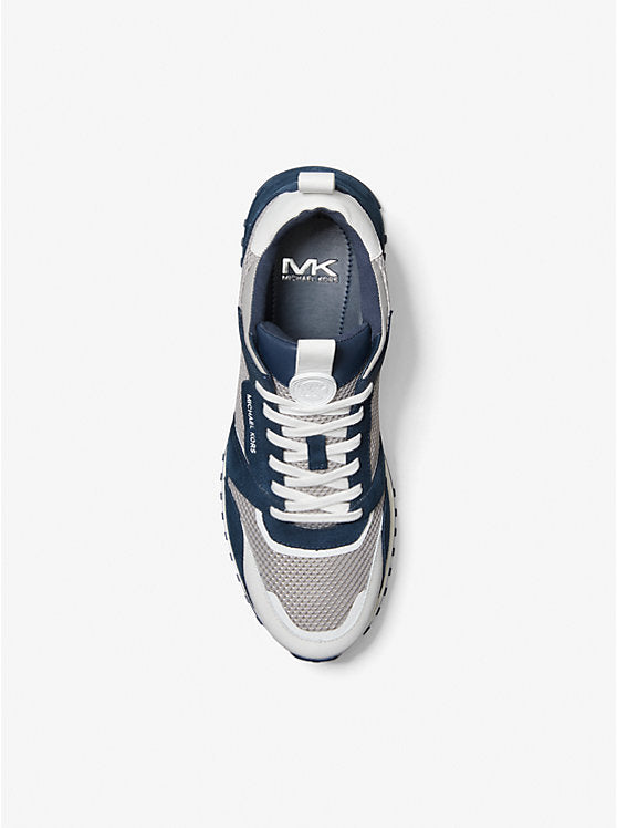 Michael Kors Theo Mesh and Suede Trainer
