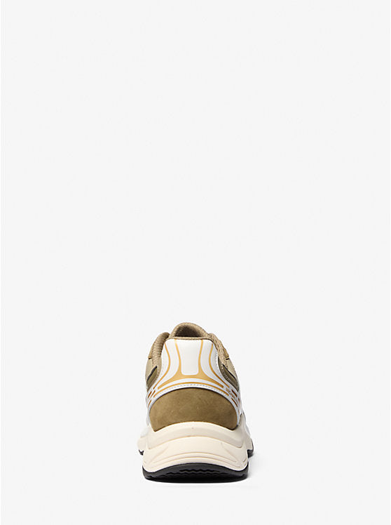 Michael Kors Leo Mixed-Media Trainer