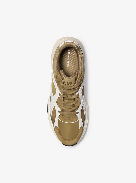 Michael Kors Leo Mixed-Media Trainer