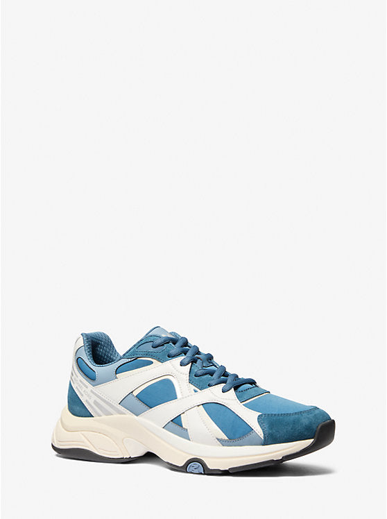 Michael Kors Leo Mixed-Media Trainer