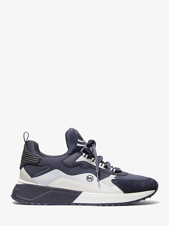 Michael Kors Theo Sport Mixed-Media Trainer