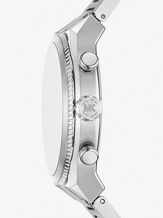 Michael Kors Oversized Panorama Silver-Tone Watch