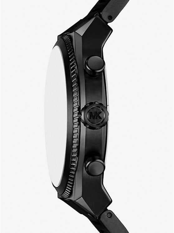Michael Kors Oversized Panorama Black-Tone Watch