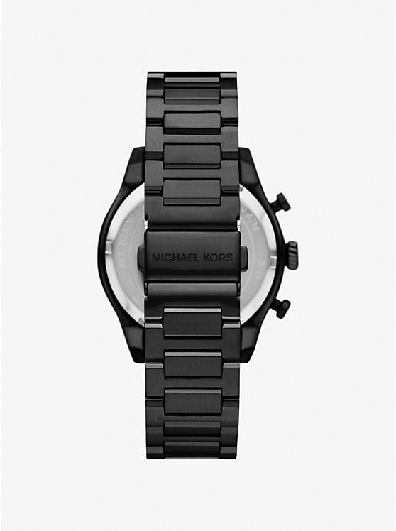Michael Kors Oversized Panorama Black-Tone Watch