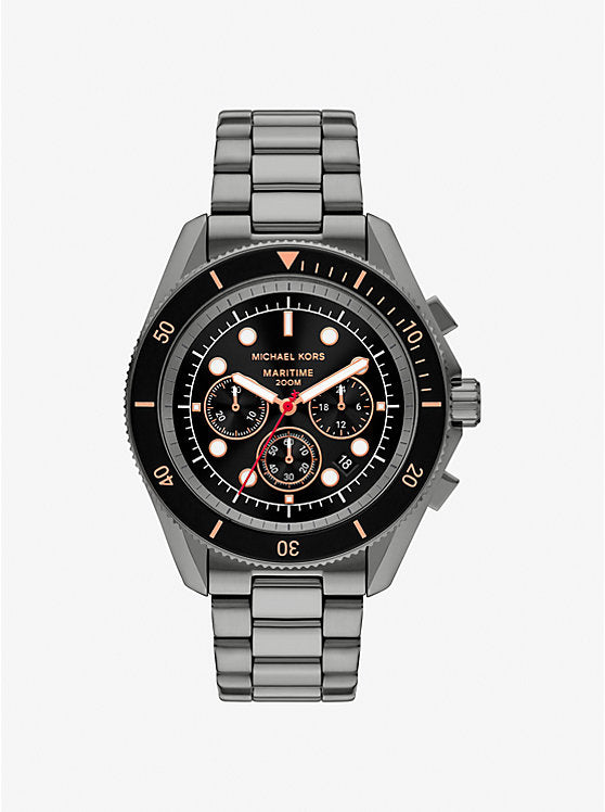 Michael Kors Oversized Maritime Gunmetal Watch