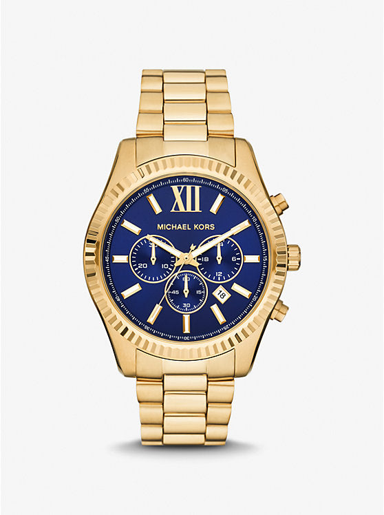 Michael Kors Oversized Lexington Gold-Tone Watch