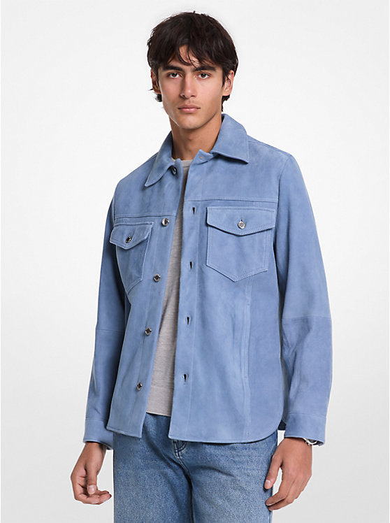 Michael Kors Suede Shirt Jacket