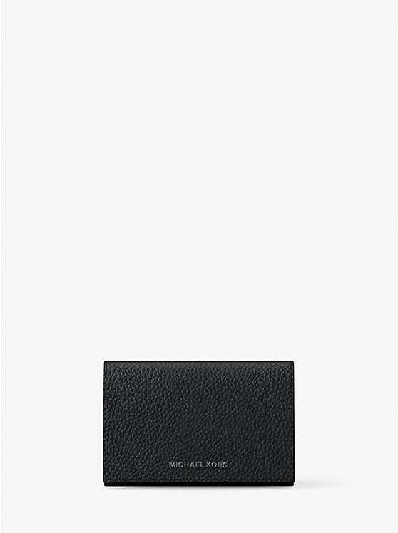 Michael Kors Hudson Pebbled Leather Card Case
