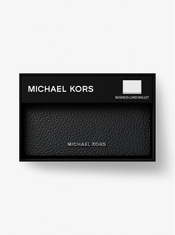 Michael Kors Hudson Pebbled Leather Card Case