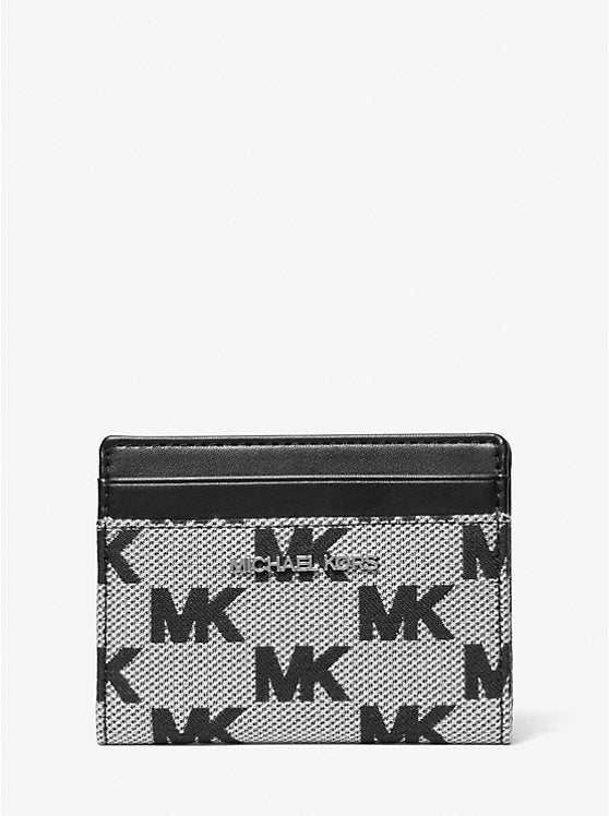 Michael Kors Outlet Cooper Logo Jacquard Bi-Fold Wallet