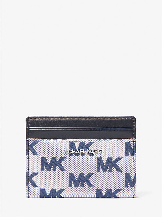 Michael Kors Outlet Cooper Logo Jacquard Bi-Fold Wallet