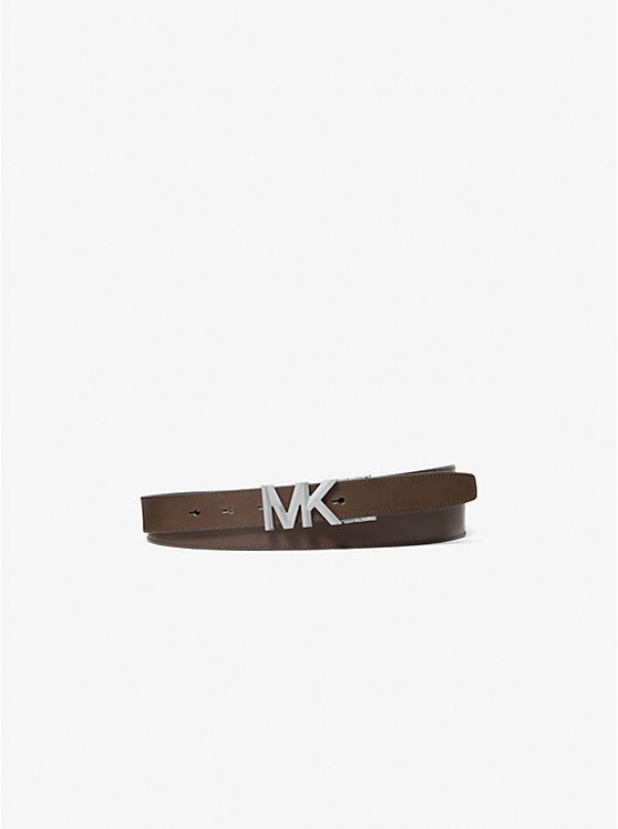 Michael Kors Reversible Signature Logo and Leather Belt