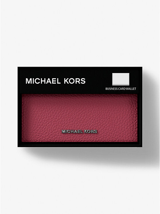 Michael Kors Hudson Pebbled Leather Card Case