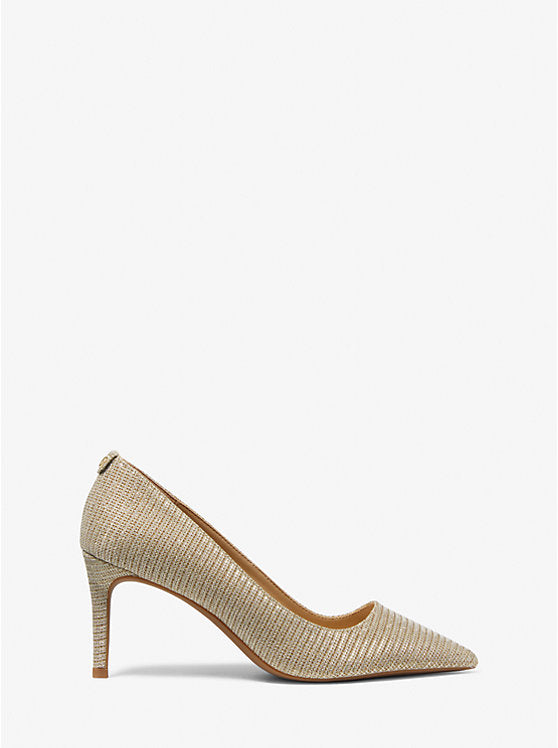 Michael Kors Alina Flex Glitter Chain-Mesh Pump